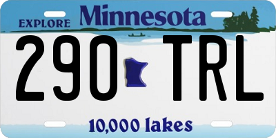 MN license plate 290TRL