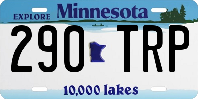 MN license plate 290TRP
