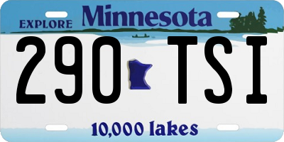 MN license plate 290TSI