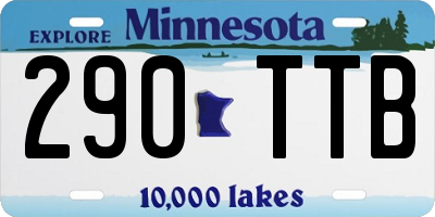 MN license plate 290TTB