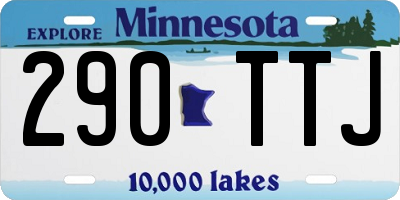 MN license plate 290TTJ