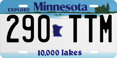 MN license plate 290TTM