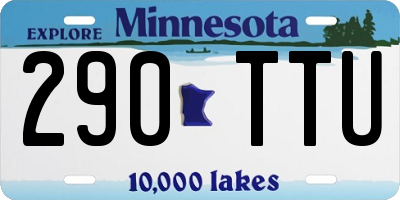 MN license plate 290TTU