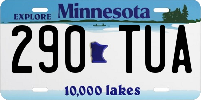 MN license plate 290TUA