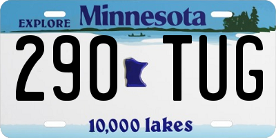MN license plate 290TUG