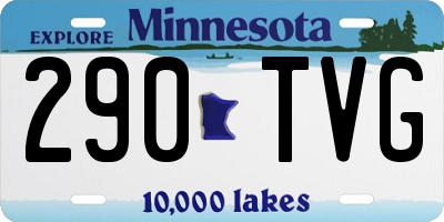 MN license plate 290TVG