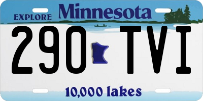 MN license plate 290TVI