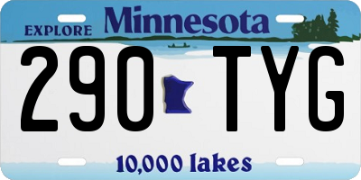MN license plate 290TYG