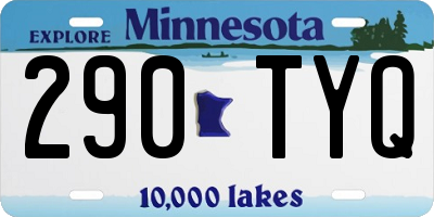 MN license plate 290TYQ