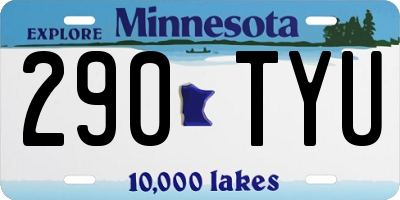MN license plate 290TYU