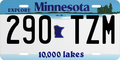 MN license plate 290TZM