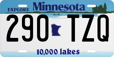 MN license plate 290TZQ