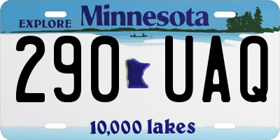 MN license plate 290UAQ