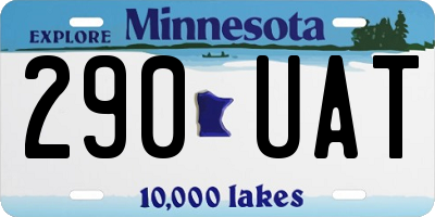 MN license plate 290UAT