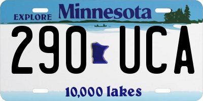 MN license plate 290UCA