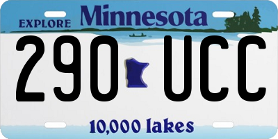 MN license plate 290UCC