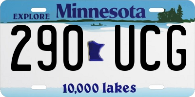 MN license plate 290UCG