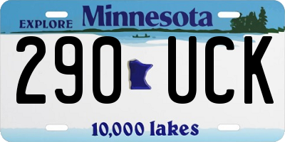 MN license plate 290UCK