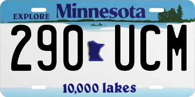 MN license plate 290UCM