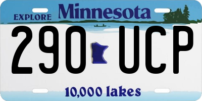 MN license plate 290UCP