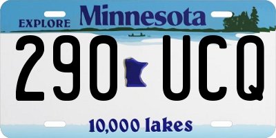 MN license plate 290UCQ