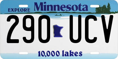 MN license plate 290UCV