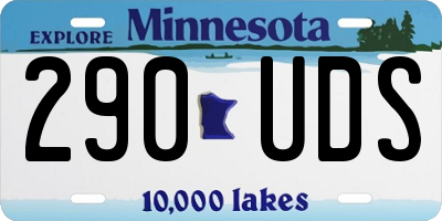 MN license plate 290UDS