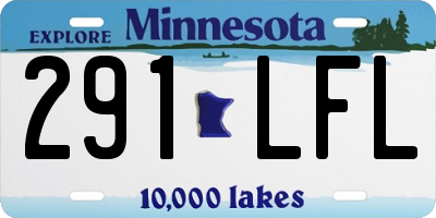 MN license plate 291LFL