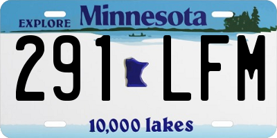 MN license plate 291LFM