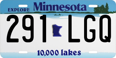 MN license plate 291LGQ