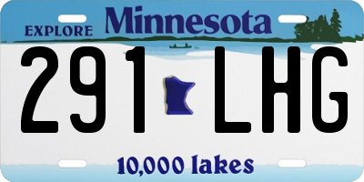 MN license plate 291LHG