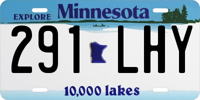 MN license plate 291LHY