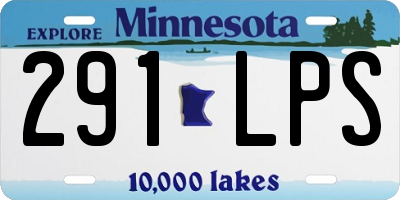MN license plate 291LPS