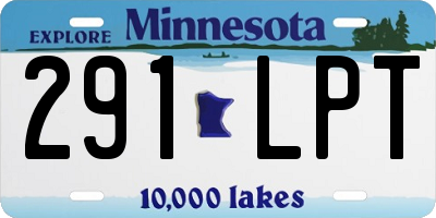 MN license plate 291LPT