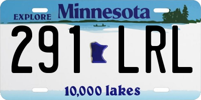MN license plate 291LRL