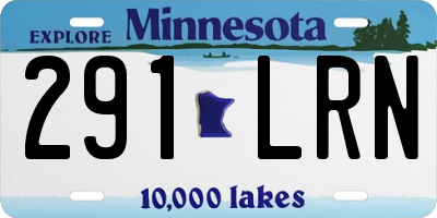 MN license plate 291LRN