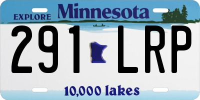 MN license plate 291LRP