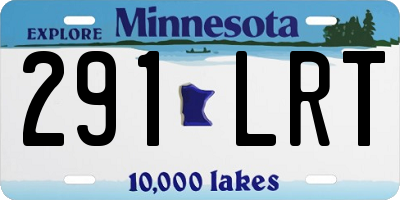 MN license plate 291LRT