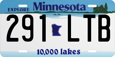MN license plate 291LTB