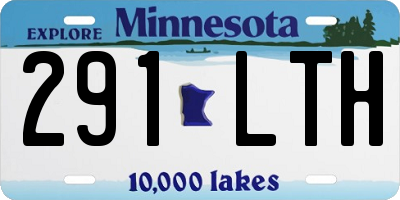 MN license plate 291LTH