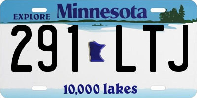 MN license plate 291LTJ