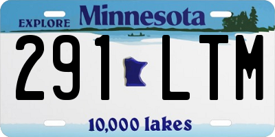 MN license plate 291LTM