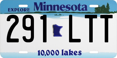 MN license plate 291LTT