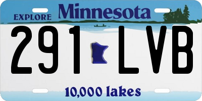 MN license plate 291LVB