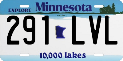 MN license plate 291LVL