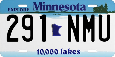 MN license plate 291NMU