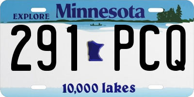 MN license plate 291PCQ