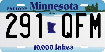 MN license plate 291QFM