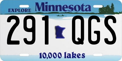 MN license plate 291QGS