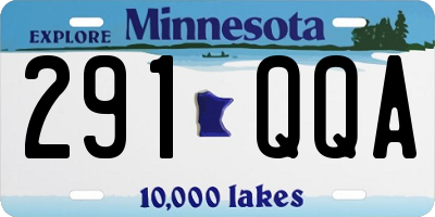 MN license plate 291QQA